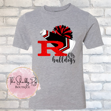 Load image into Gallery viewer, Romeo Bulldogs &quot;R&quot; Cheer Toddler &amp; YOUTH Shirt
