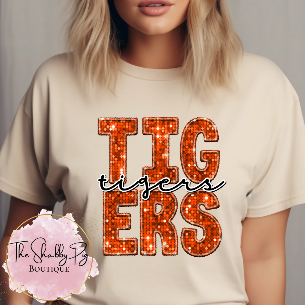 TIGERS Embroidery & Sequin | Adult