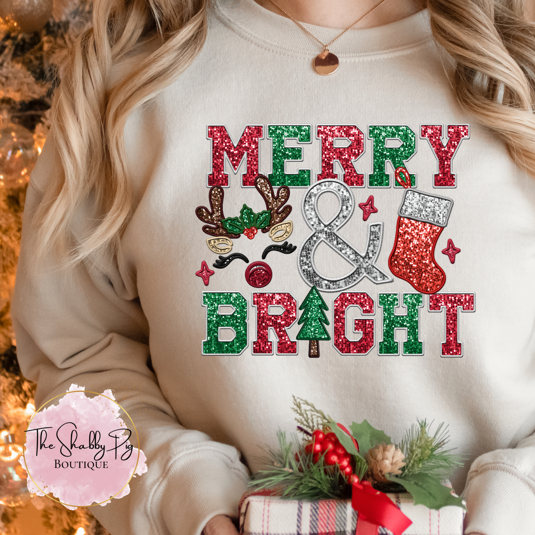 Merry & Bright Reindeer Shirt