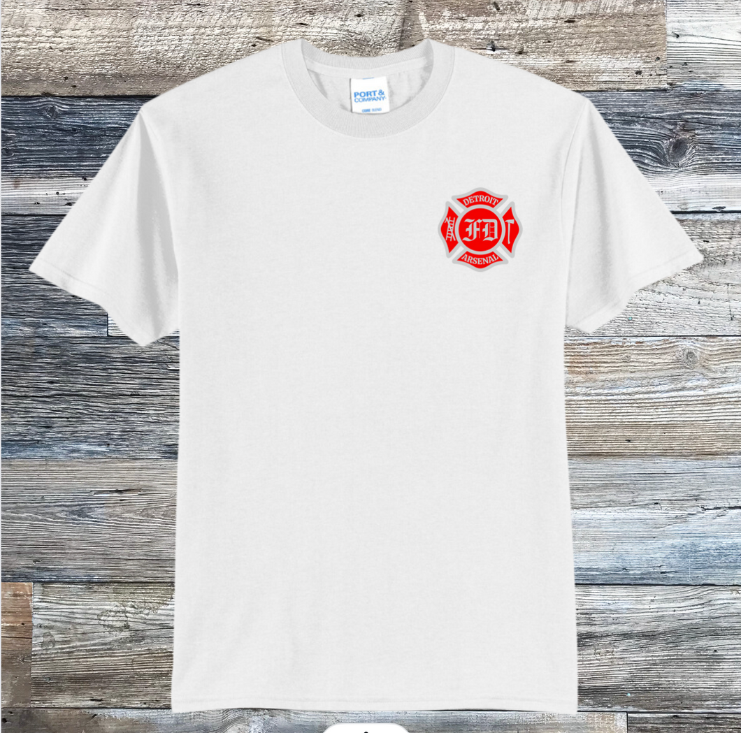 T-Shirt Port & Co.  White PC55 | Detroit Arsenal