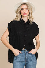 Load image into Gallery viewer, Drop Shoulder Button Down Surplus Back Shirt
