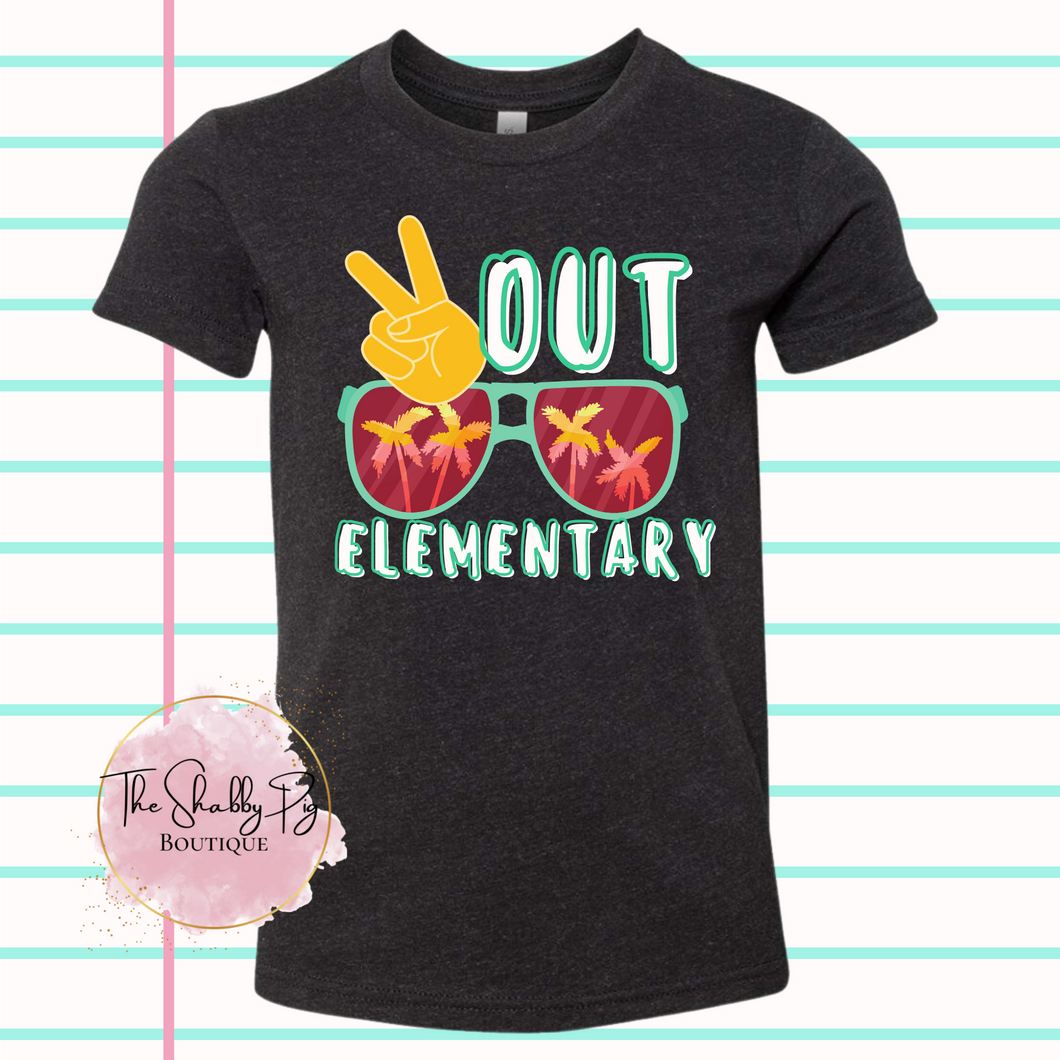 Peace Out Elementary 2023 Graphic Tee | Youth