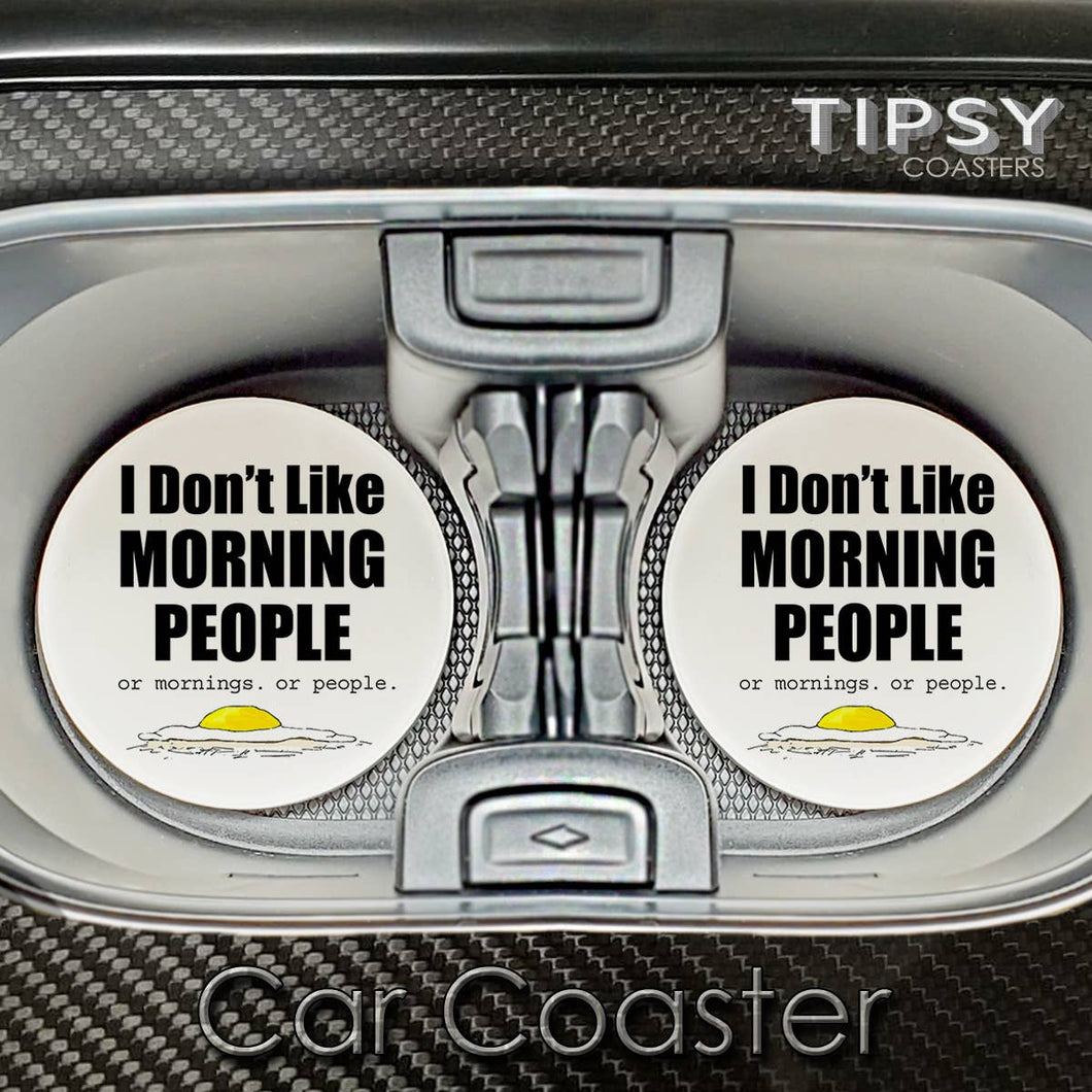 Tipsy Coasters & Gifts - Car Coaster I Don't Like Morning People
