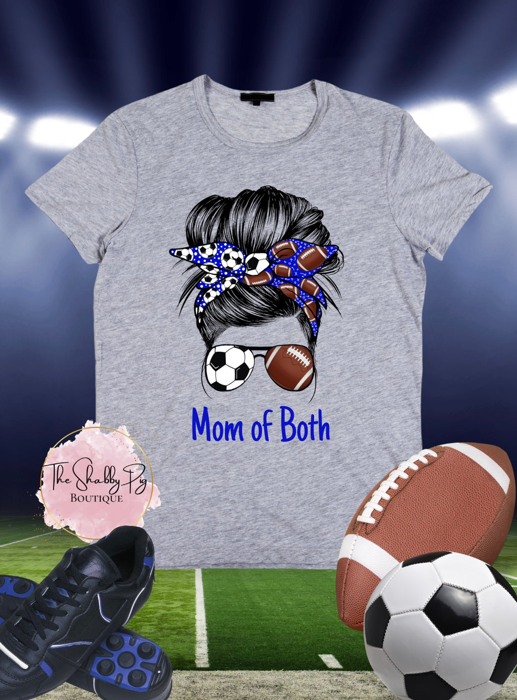 Mom of Both T-Shirt - Football & Soccer | Richmond