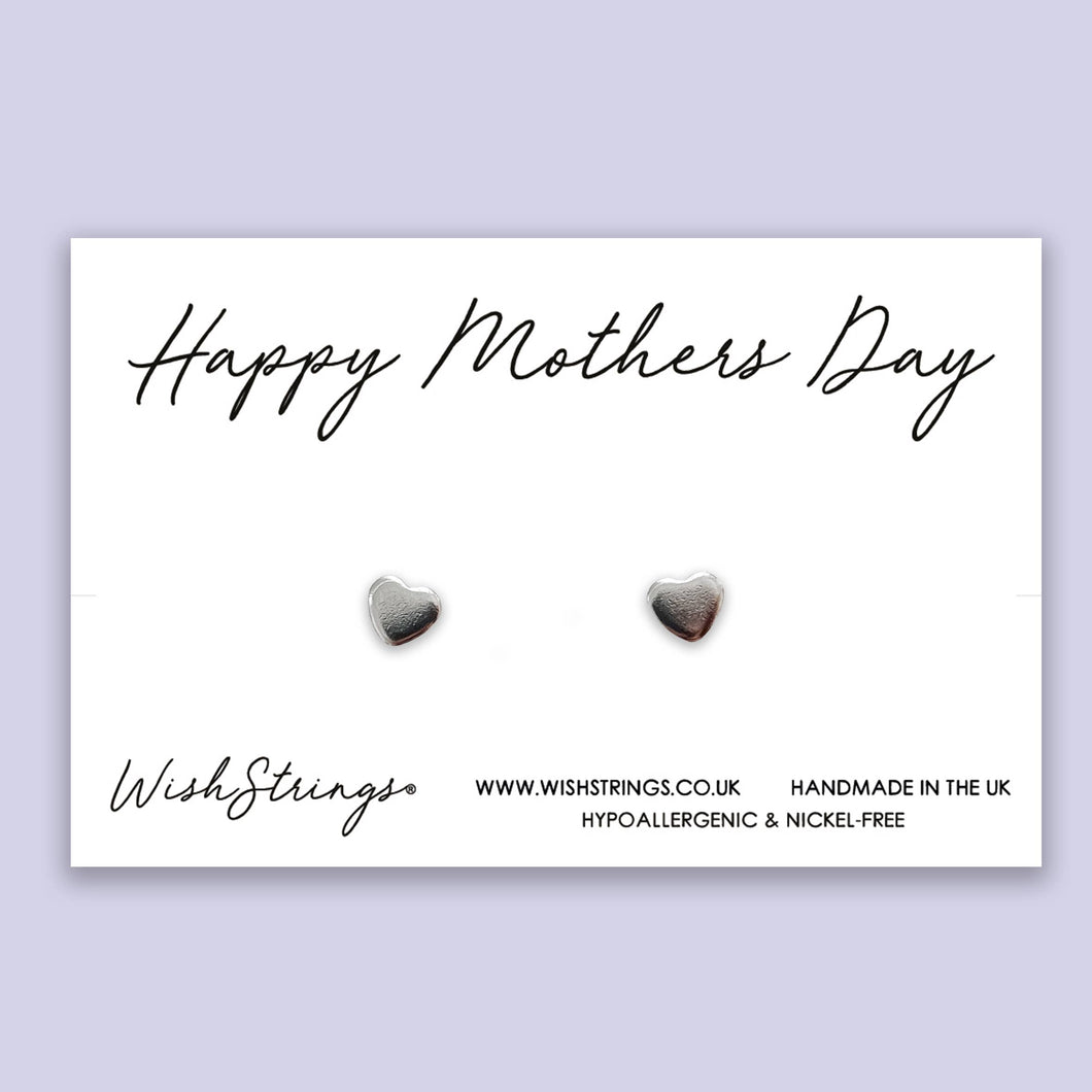 WishStrings - Happy Mothers Day - Heart Earrings on Display Card