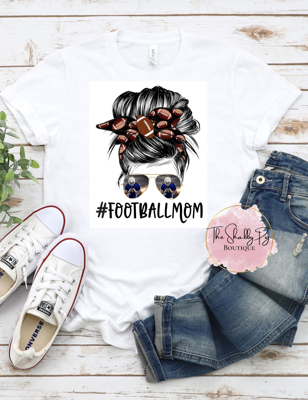 Football Mom Shirt with Photo