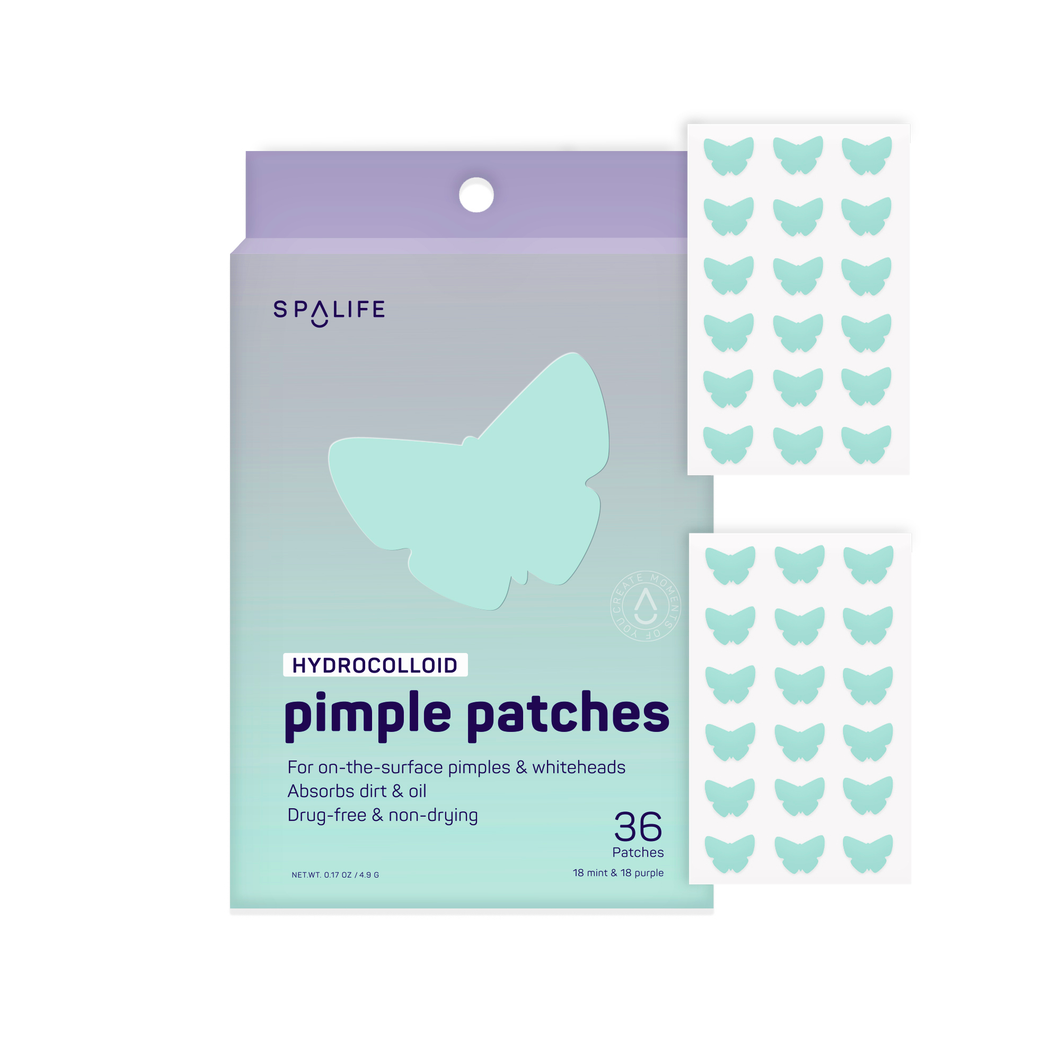 Hydrocolloid Mint & Purple Butterfly Pimple Patches
