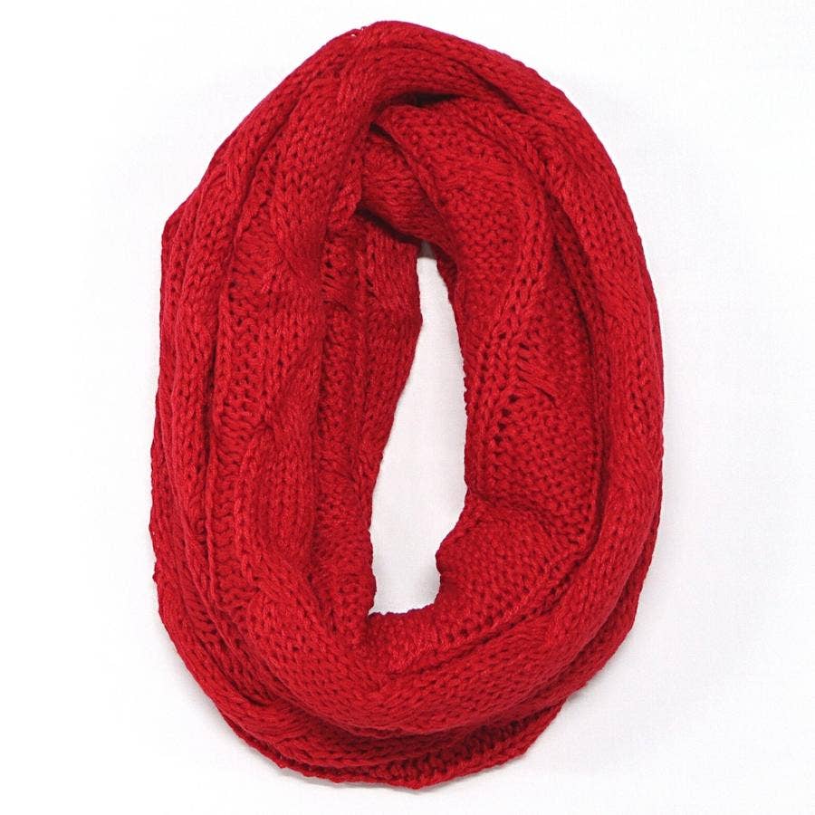 Infinity Scarf Red