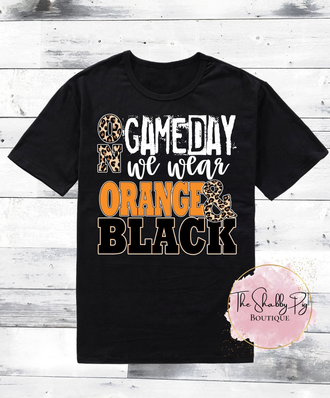 On Game Day we wear Orange & Black Shirt