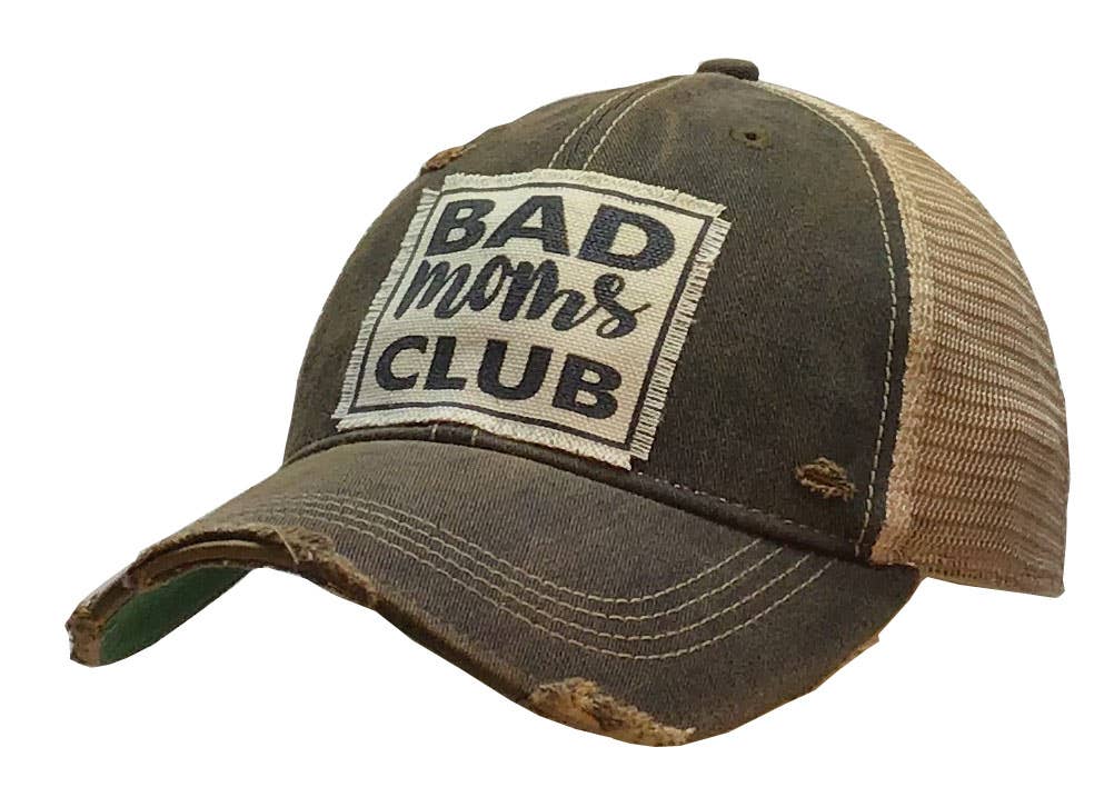 Bad Moms Club Distressed Trucker Hat Baseball Cap