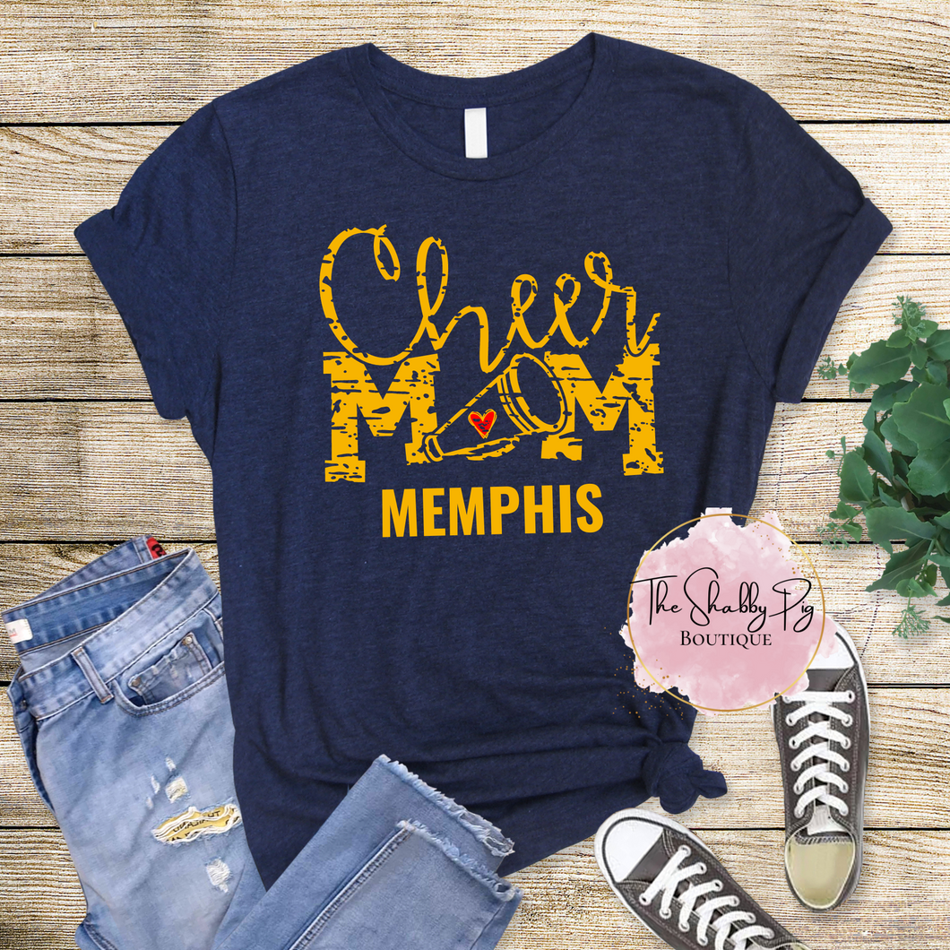 Cheer Mom Memphis Graphic Tee