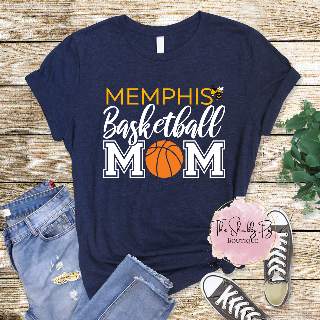Memphis Basketball Mom Graphic Tee