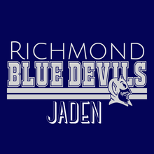 Load image into Gallery viewer, Blue Devils Youth Zip-Up Hoodie w/ Name | Richmond
